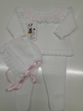 Conjunto Verano Blanco/Rosa